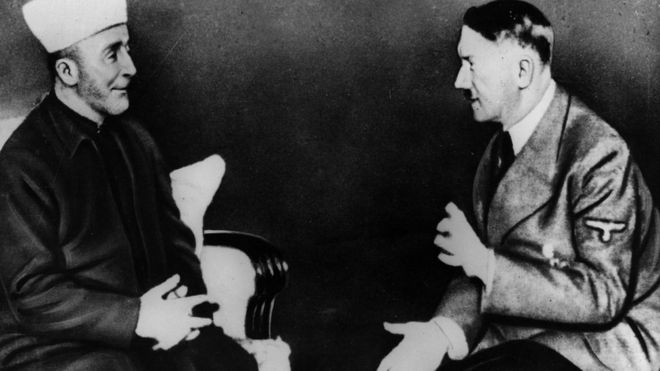Haj Amin al-Husseini meets Adolf Hitler in Berlin in November 1941