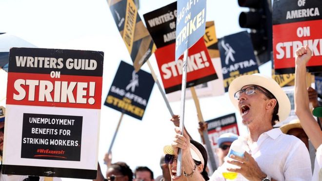 Writers on strike, 8 Sep 23