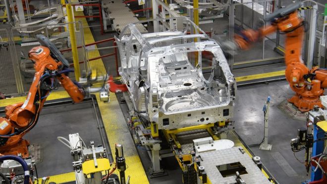 JLR assembly line