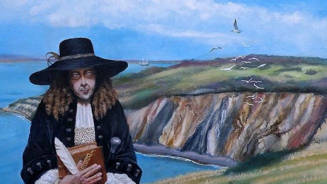 Retrato moderno de Robert Hooke