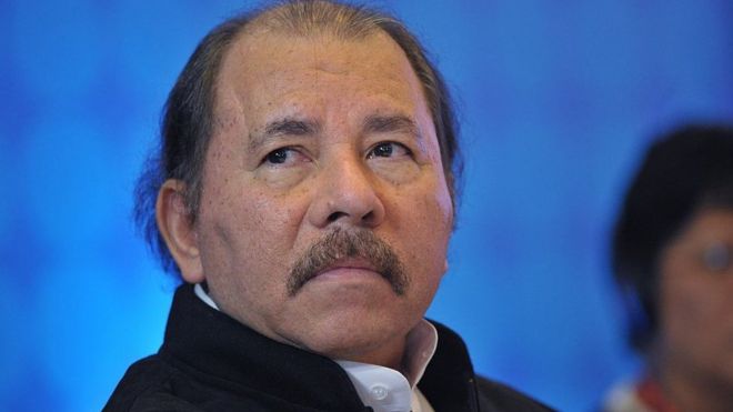 Foto en primer plano de Daniel Ortega.