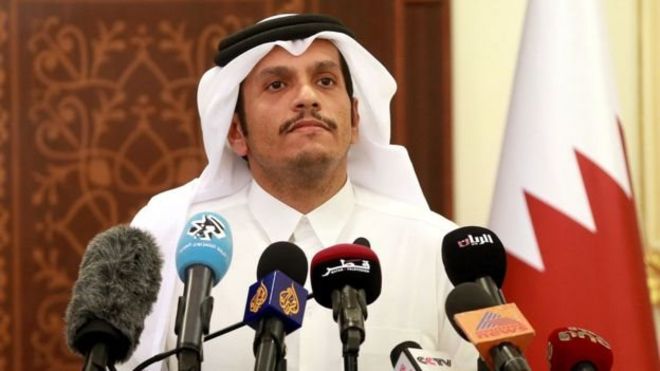 وزير الخارجية القطري الشيح محمد بن عبد الرحمن آل ثاني