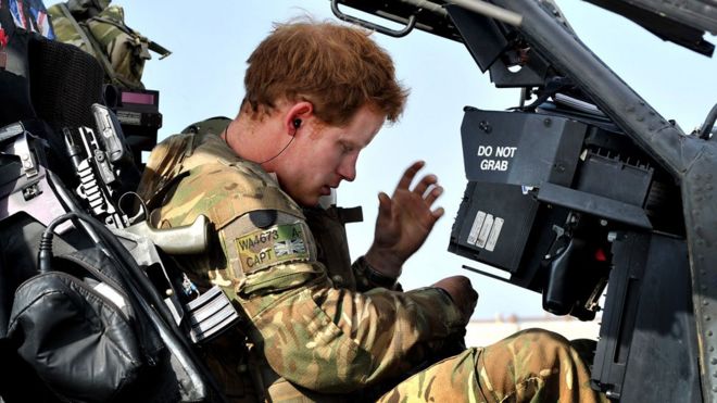 Принц Гарри в Афганистане в октябре 2012 года