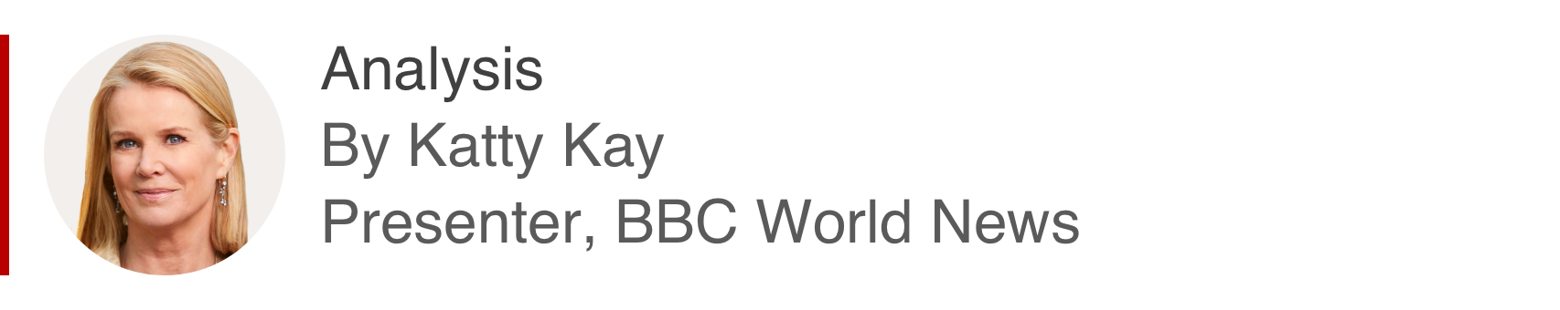 Аналитический бокс Кэтти Кэй, ведущей BBC World News