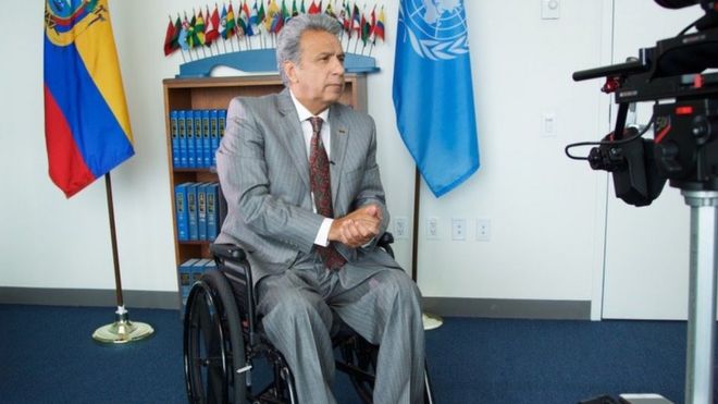 Presidente de Ecuador, Lenín Moreno.