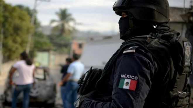A Mexican police officer. File photo