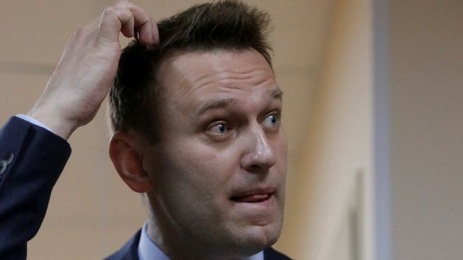 Russian leading opposition figure Alexei Navalny