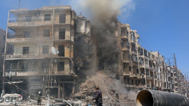 разруха в Алеппо