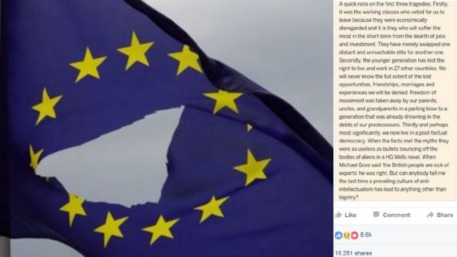 Comentário de britânico que atribui a 'pais, tios e avós' a 'culpa' pela saída do Reino Unido da União Europeia virou símbolo da insatisfação de parte da juventude