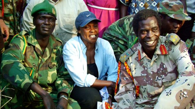 Betty Bigombe e guerrilheiros do LRA