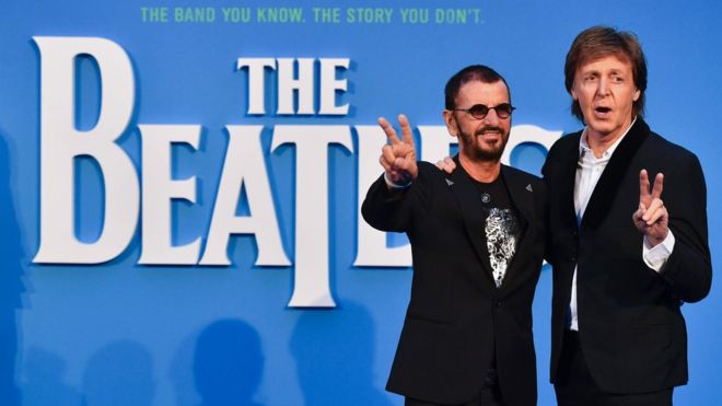 Ringo Starr and Paul McCartney