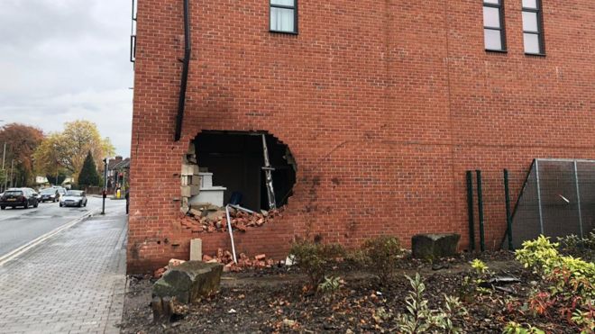 damaged wall