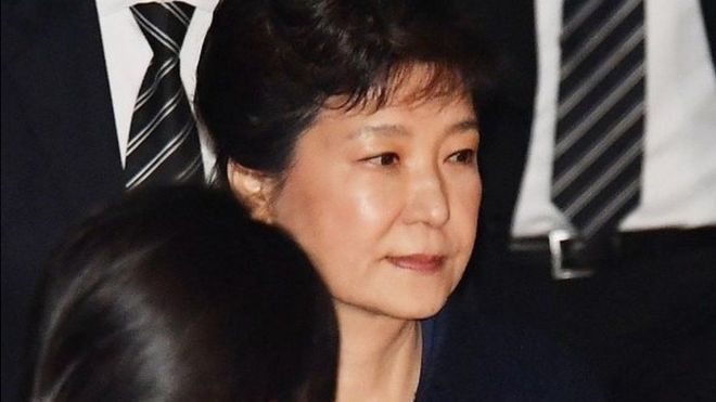 Park Geun-hye amekuwa kizuizini tangu mwezi jana