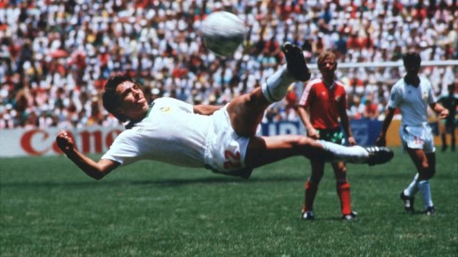 Resultado de imagen para gol negrete mexico 86