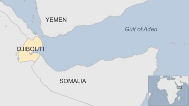 Карта Джибути