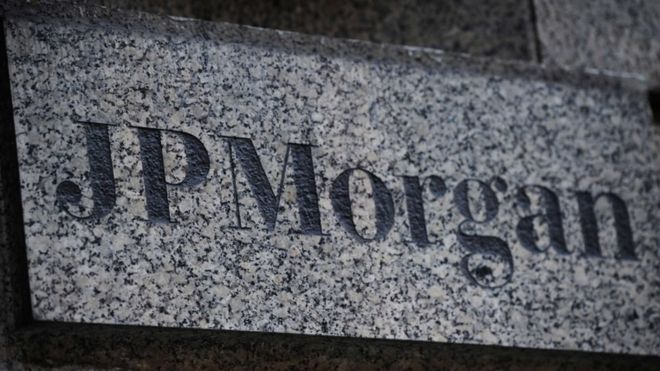 Фирменная табличка JP Morgan