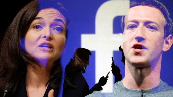 Sheryl Sandberg y Mark Zuckerberg