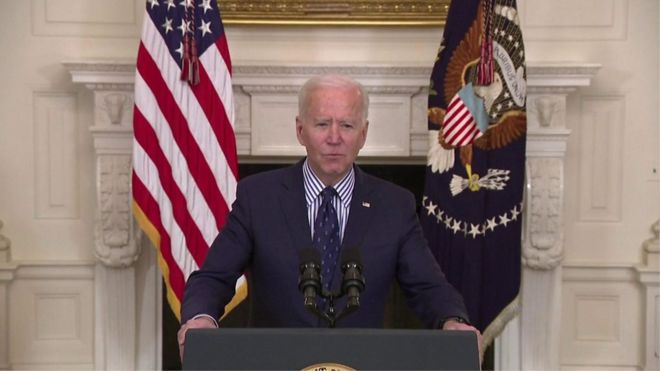 Image shows President Joe Biden