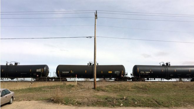 Нефтяные танкеры тянут через Фарго
