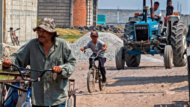 Personas en una zona rural en México.