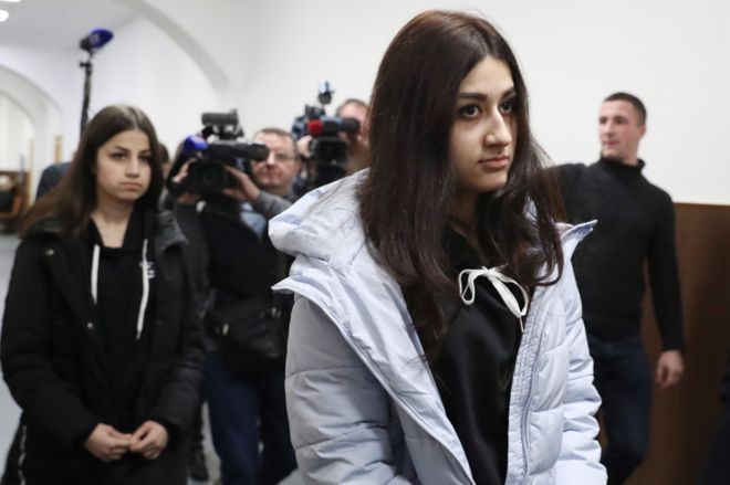 Крестина и Ангелина Хачатурян в суде
