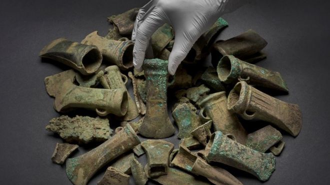A group of 453 artefacts are due to go on display at a museum next year © LDRS
