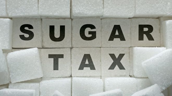 Налог на сахар, написанный на куски сахара