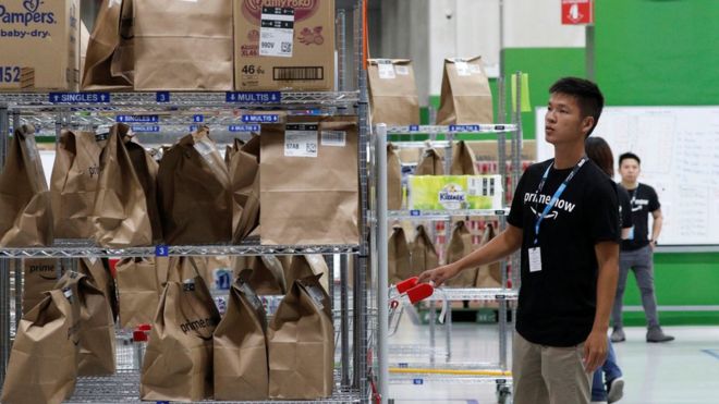 Новый центр исполнения Amazon в Сингапуре