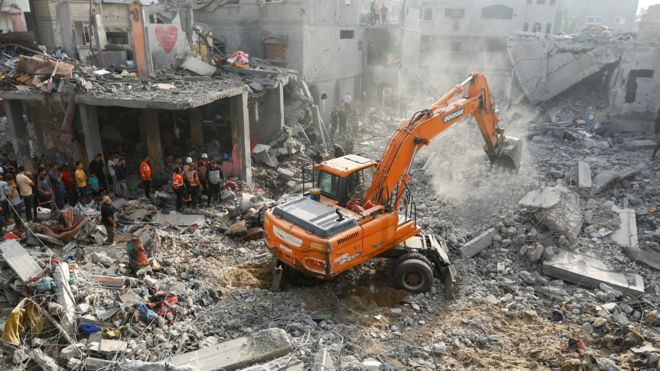 دمار الأحياء المدنية في غزة