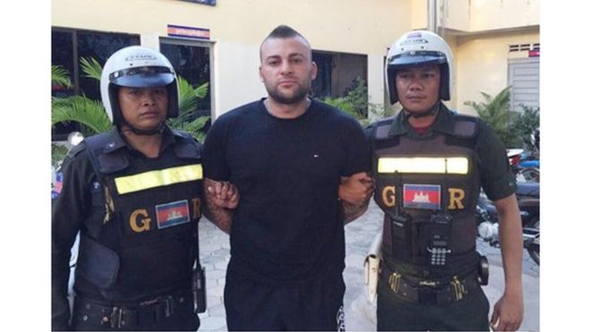 Antonio Bagnato pictured after his arrest