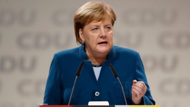 Канцлер Меркель на конгрессе ХДС, 7 декабря 18