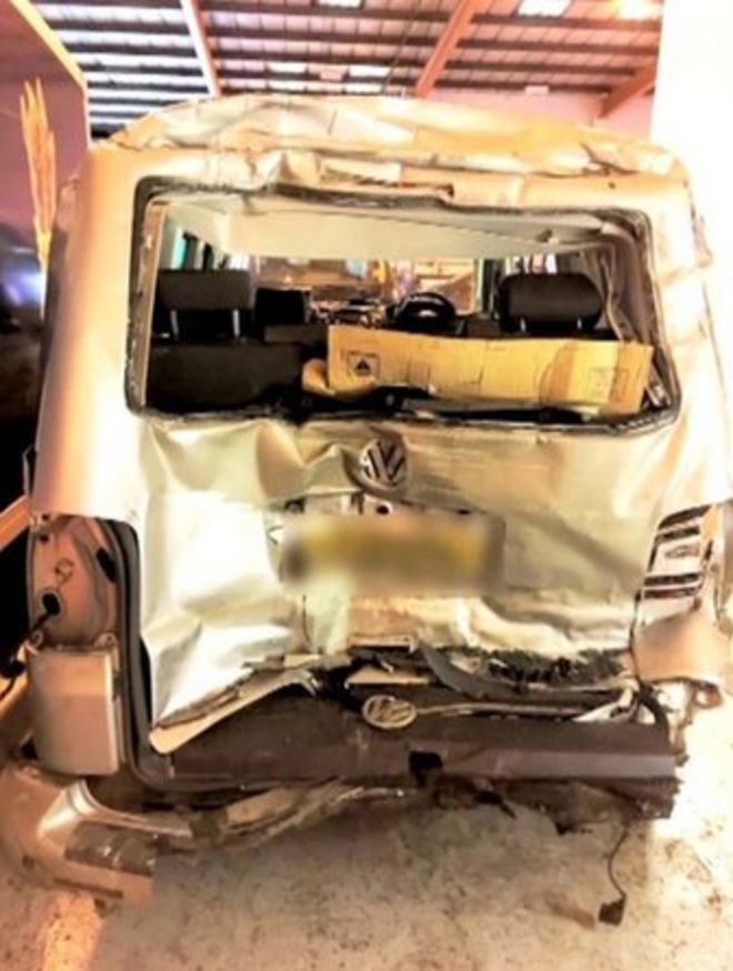 Автомобиль Элли Монтгомери попал в аварию на M6