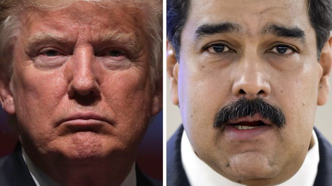 Donald Trump y Nicolás Maduro