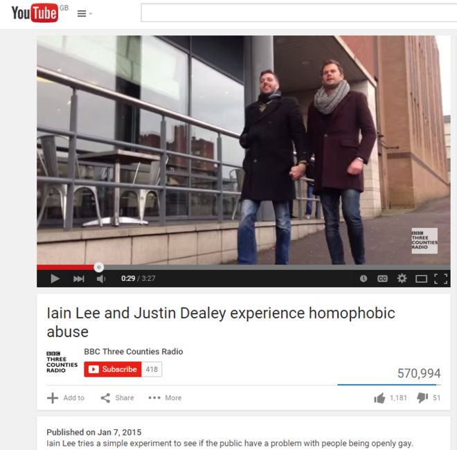 Репортеры BBC Иэн Ли и Джастин Дили провели аналогичный эксперимент на улицах английского города Лутон
