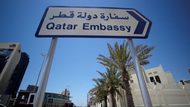 سفارة قطر في المنامة