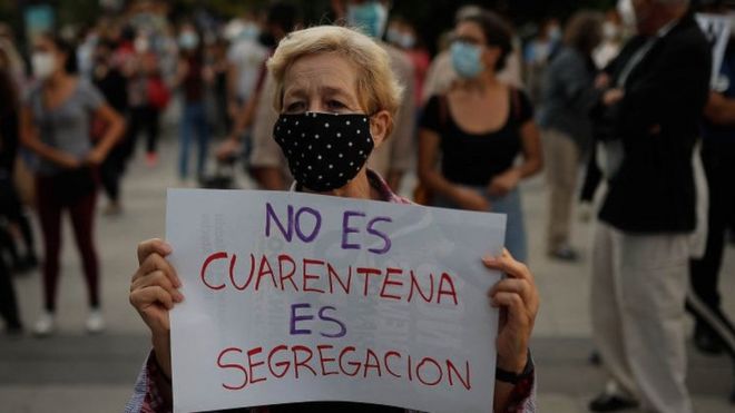 Protestas en Madrid, 20 de septiembre