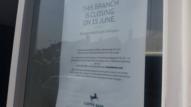 Уведомление о закрытии филиала Lloyds Bank