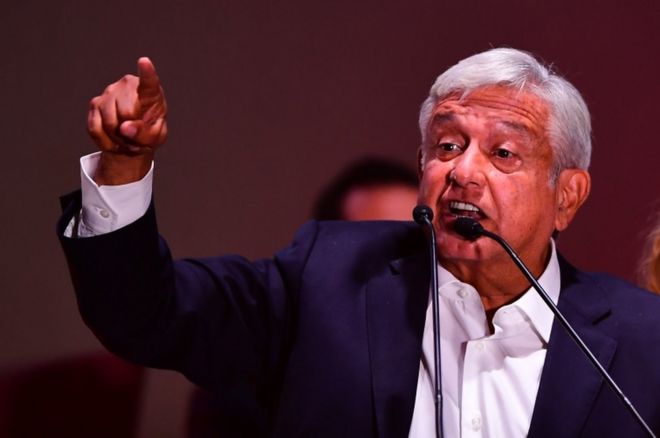 Andrés Manuel López Obrador, presidente electo de México.