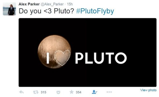 Я «сердце» Плутон графика