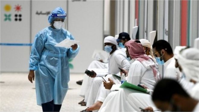 A coronavrius vaccine trial in Abu Dhabi