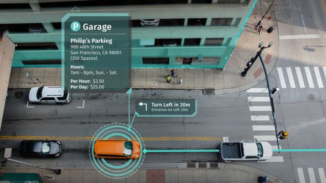 Скриншот навигации / направления парковки