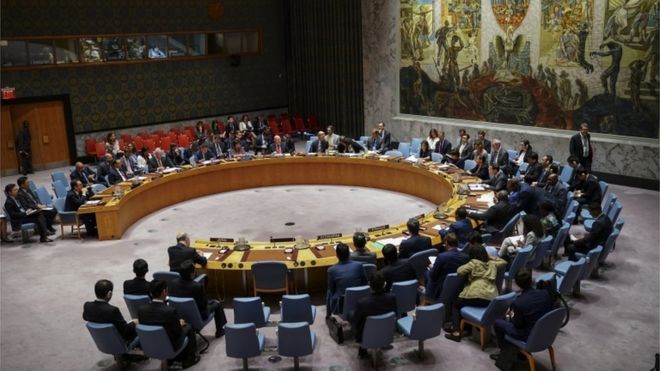 Заседание Совета Безопасности ООН в штаб-квартире ООН