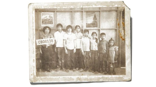 At the Chonburi Refugee Camp, Thailand, 1981