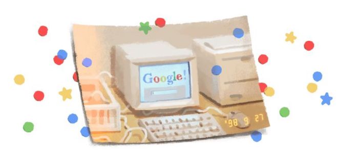 Doodle do 21º aniversário do Google