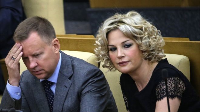 Денис Вороненков и его супруга Мария Максакова