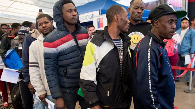Haitianos en Chile