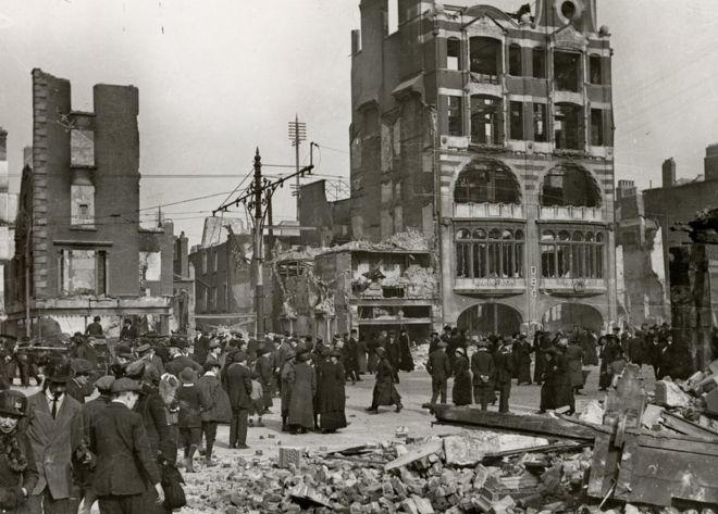 Руины улицы Саквилл, 1916 г.