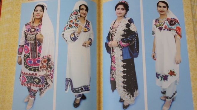 Страница из книги Министерства моды Таджикистана по женской моде