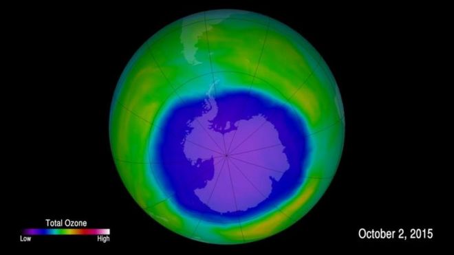 La capa de ozono se está recuperando y volviéndose más gruesa.