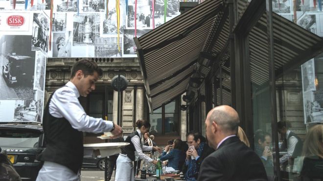 Waiter in London